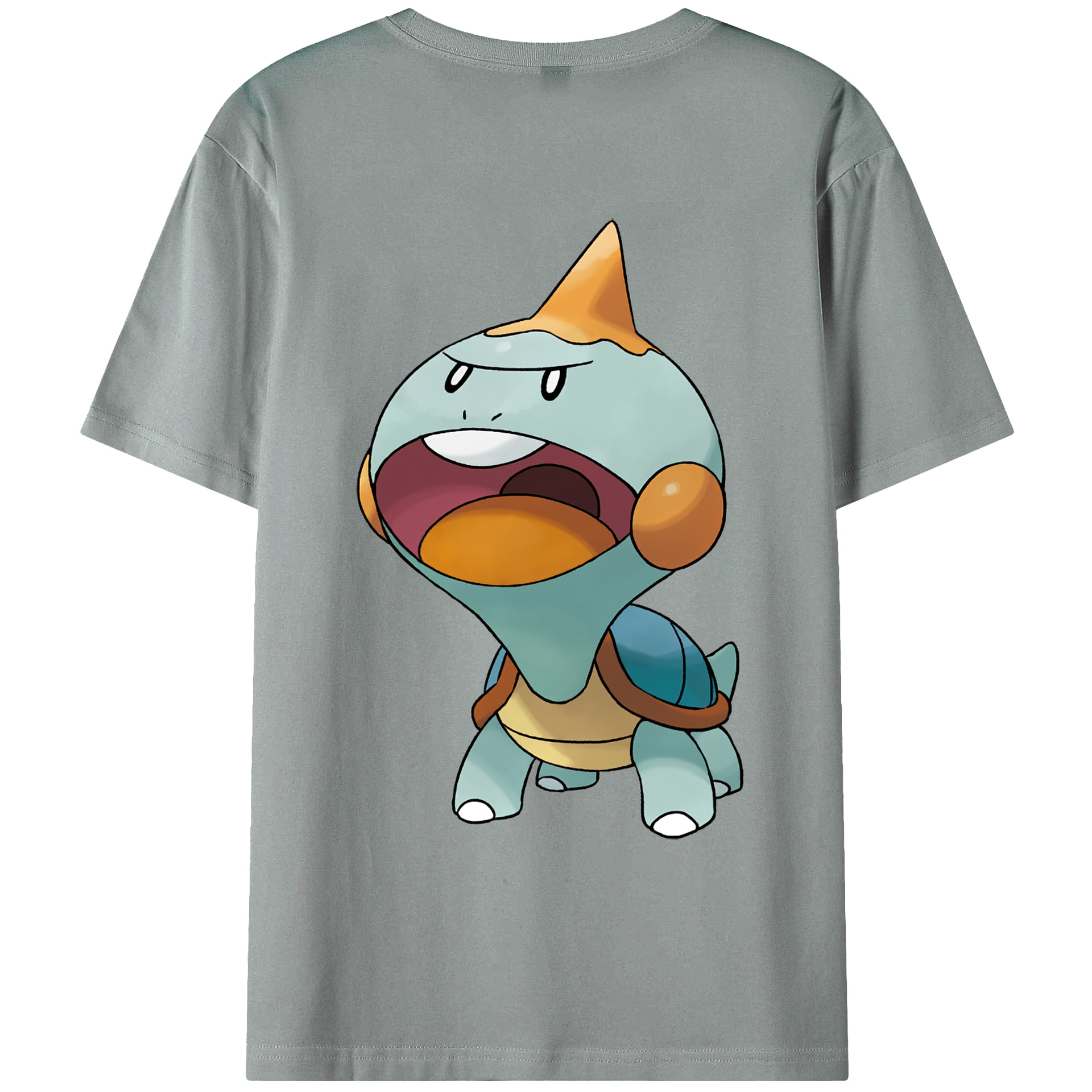 （画像用） ポケットモンスター Pokémon 綿100％ メンズ半袖Tシャツ（バックプリント） 通気性